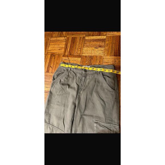 Reformation Pants Womens 28 Bailey High Rise Utility Cargo Army Organic Cotton - Picture 7 of 10